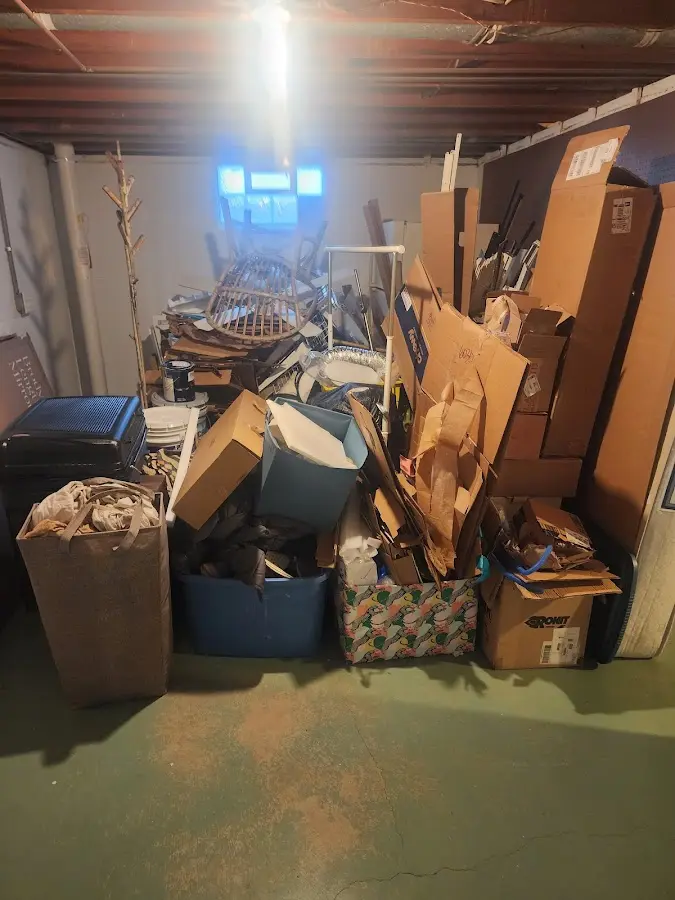 Roll-off dumpster container at job site for 4 Yard Dumpster Rental in East Kapolei